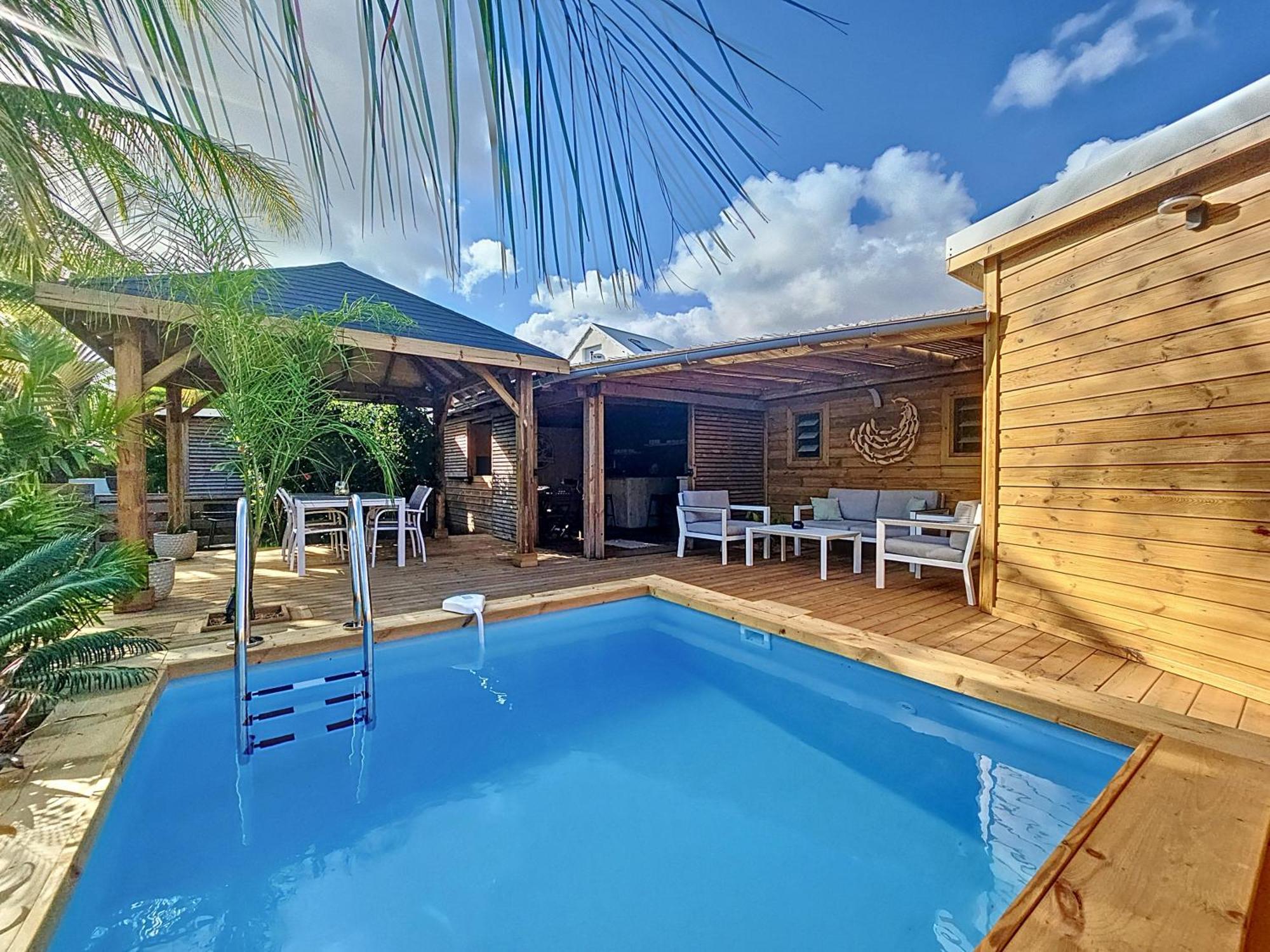 Villa L'Anjou Creole A Sainte Anne En Guadeloupe Avec Piscine Privee Et 2 Chambres Pour 4 Personnes Ngoại thất bức ảnh